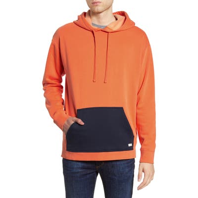 Rvca Adrian Colorblock Hoodie, Orange