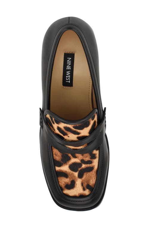 Shop Nine West Avalia Penny Loafer Pump In Blk03