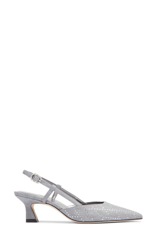 Shop Stuart Weitzman Vinnie Crystal 50 Slingback Pump In Perla/clear