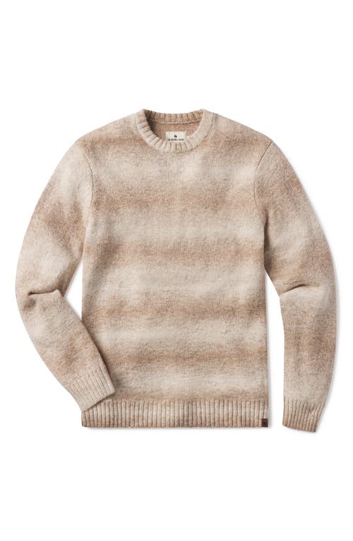 Shop The Normal Brand Ombré Stripe Crewneck Sweater In Tan