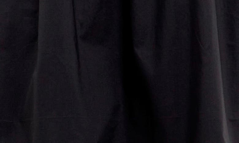 ENGLISH FACTORY ENGLISH FACTORY SMOCKED POPLIN & ORGANZA MIDI DRESS 