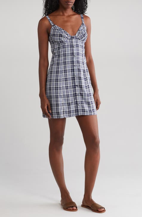 Posh Sweetie Plaid Minidress