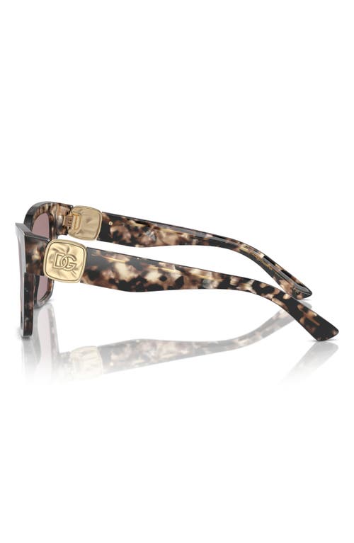 Shop Dolce & Gabbana Dolce&gabbana 54mm Gradient Square Sunglasses In Purple