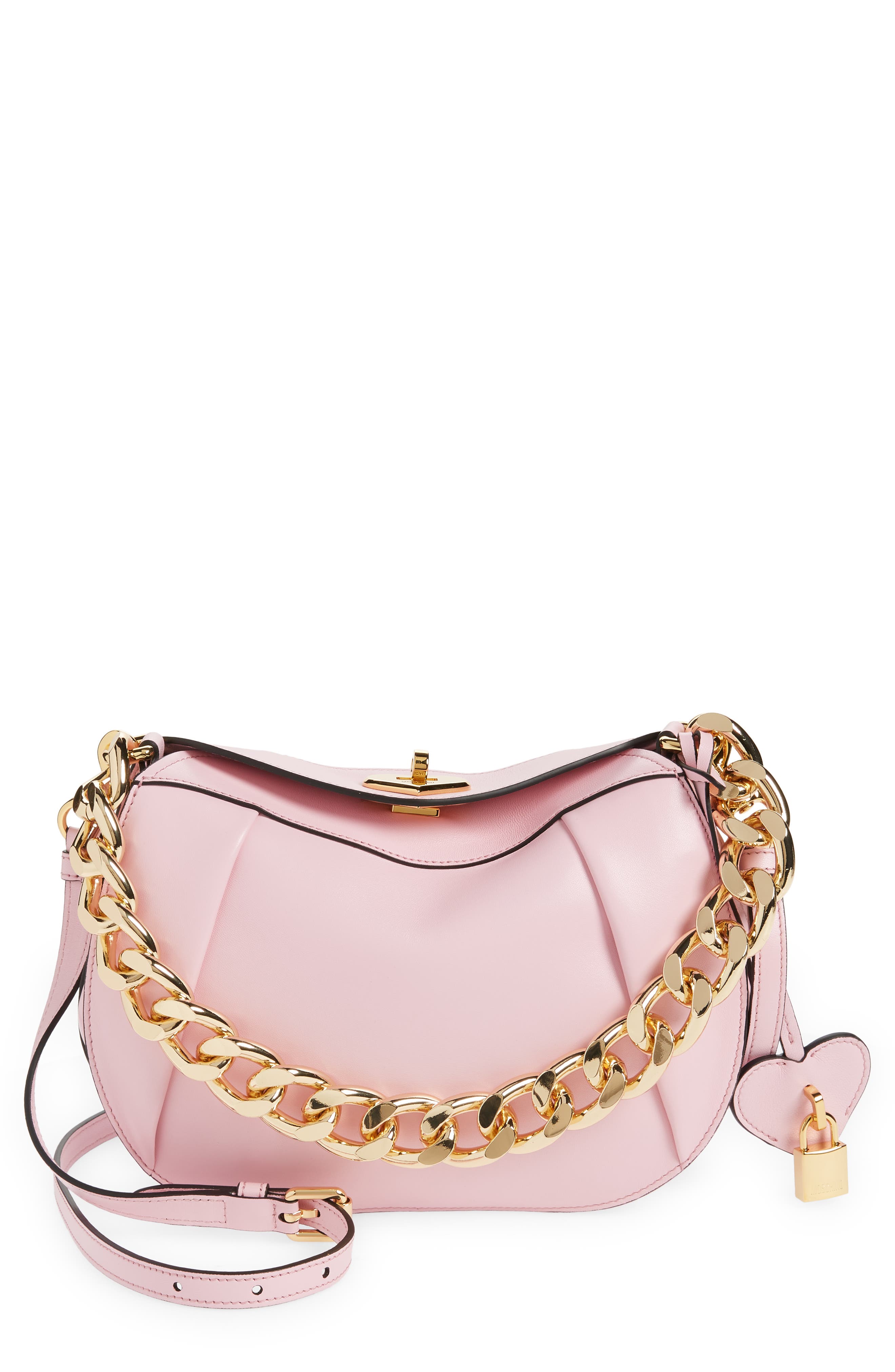 Pink Fashion Women Clear Patchwork Shoulder Bag Canvas Travel Handbags
