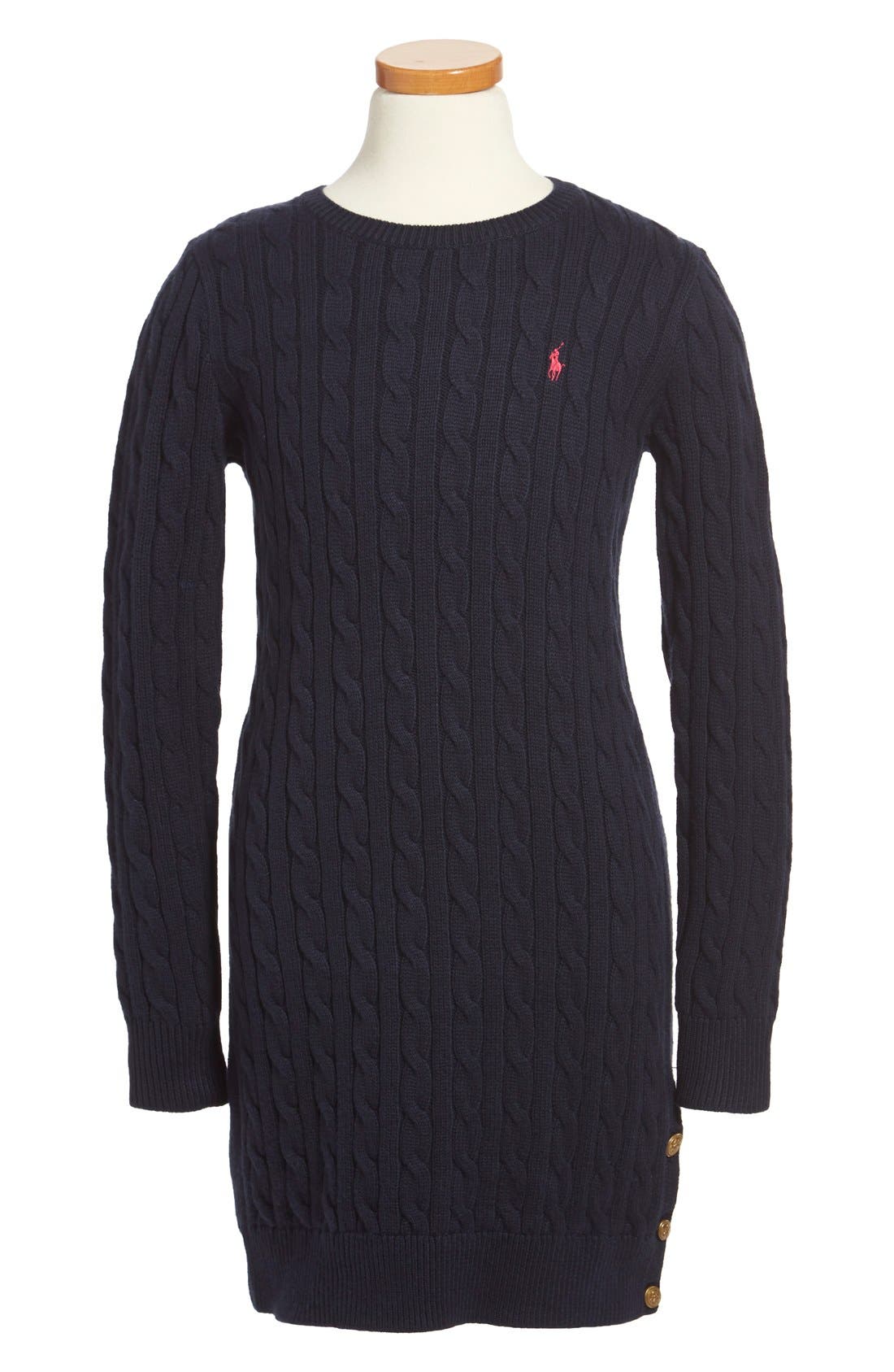 ralph lauren cable knit dress