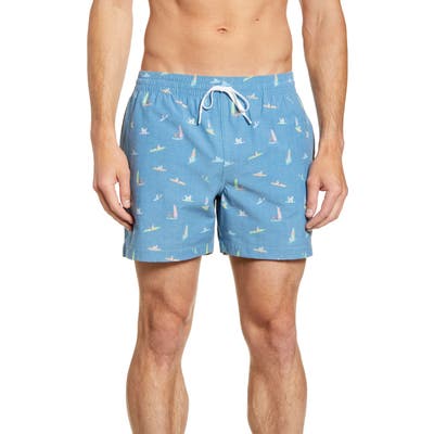 Chubbies The Ruff Waters Swim Trunks, Blue