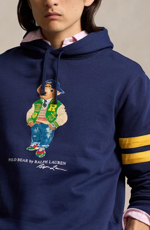 Shop Polo Ralph Lauren Polo Bear Hoodie In Newport Navy Bear