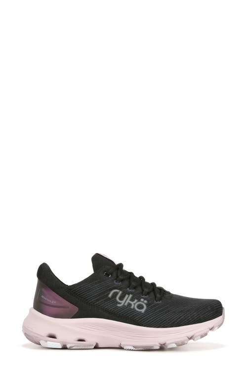 Ryka Ferocity Womens Performance Slip On Running Shoes In Black Lilac