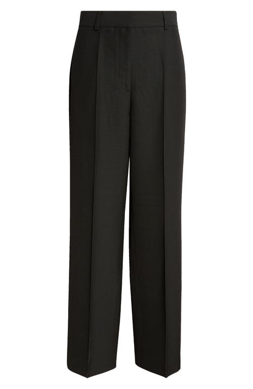 Totême Double-pleated Tailored Wool Blend Pants In Black