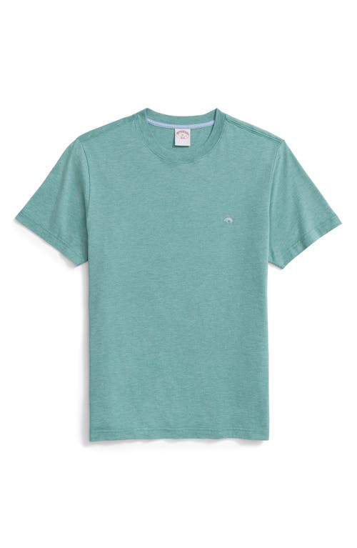 Brooks Brothers Logo Embroidered Supima Cotton T-Shirt Soft Green Heather at Nordstrom,