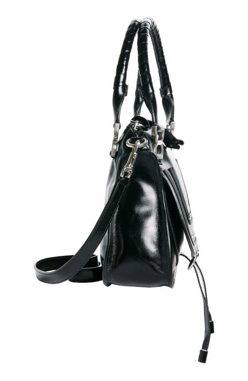 Chloé Marcie Small Leather Handbag With Removable Shoulder Strap In Black