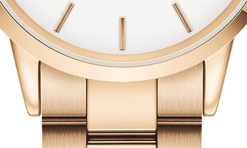 Daniel Wellington Iconic Link 32mm In Eggshell White/rose Gold