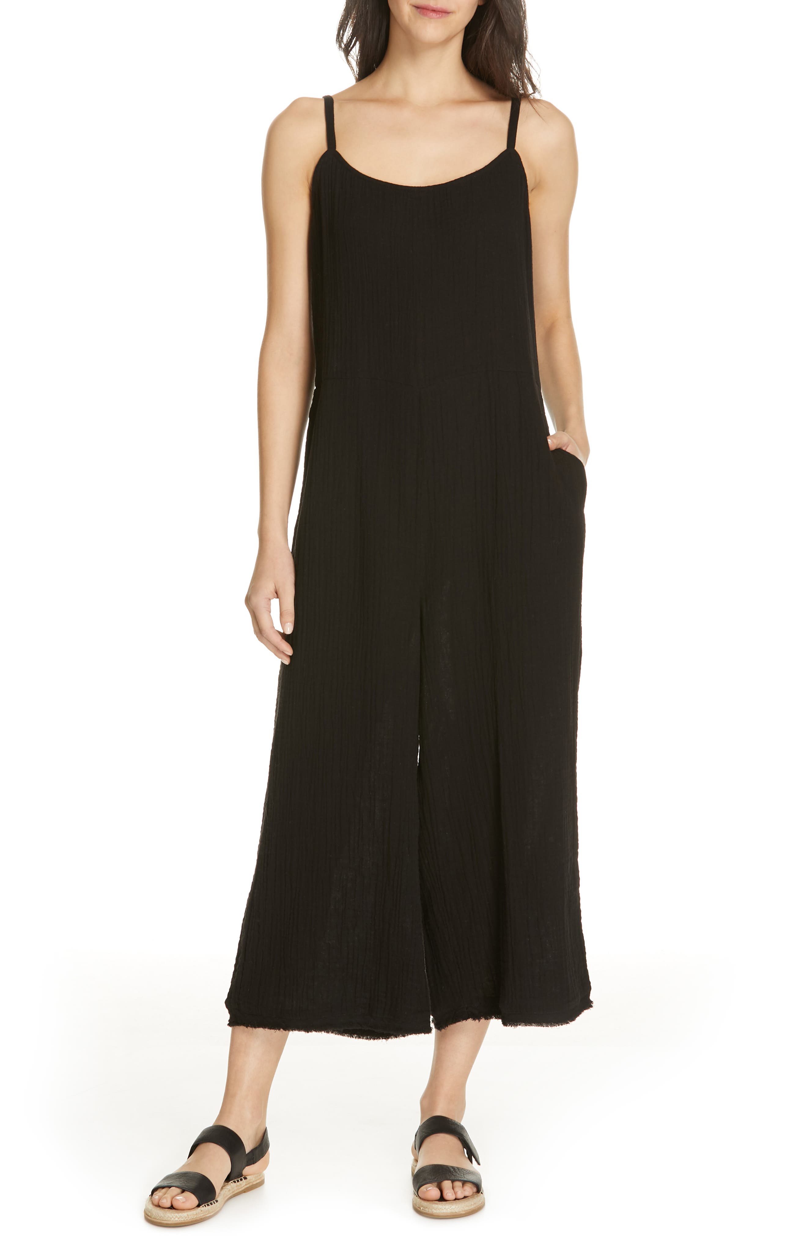 black ankle jumpsuit