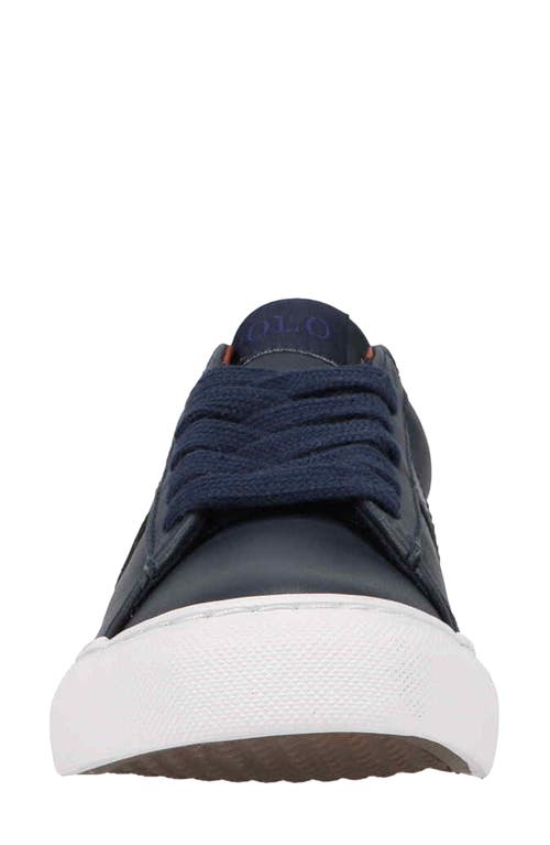 Shop Polo Ralph Lauren Kids' Sayer Low Top Sneaker In Navy