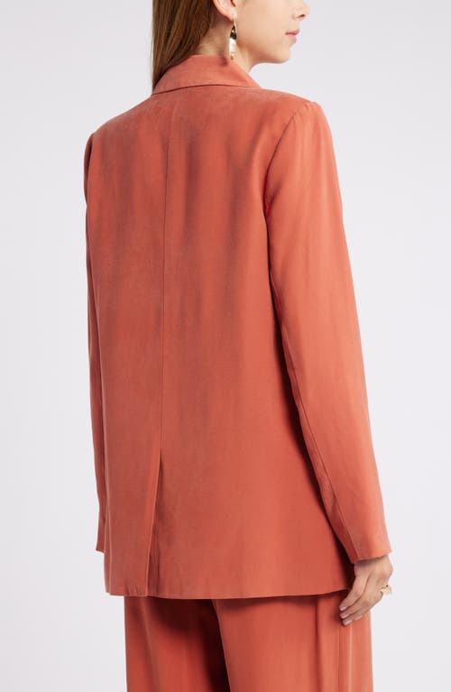 Shop Open Edit Relaxed Fit Blazer In Rust Redwood