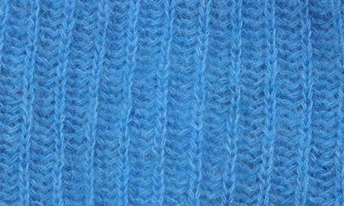 Shop Portolano Rib Knit Cashmere Beanie In Pottery Blue