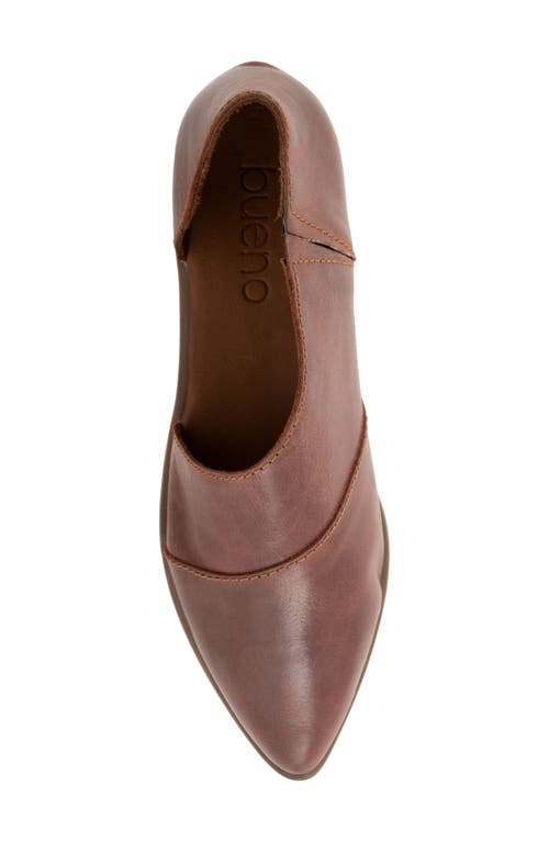 Bueno Blake Half D'orsay Pointed Toe Flat In Rust