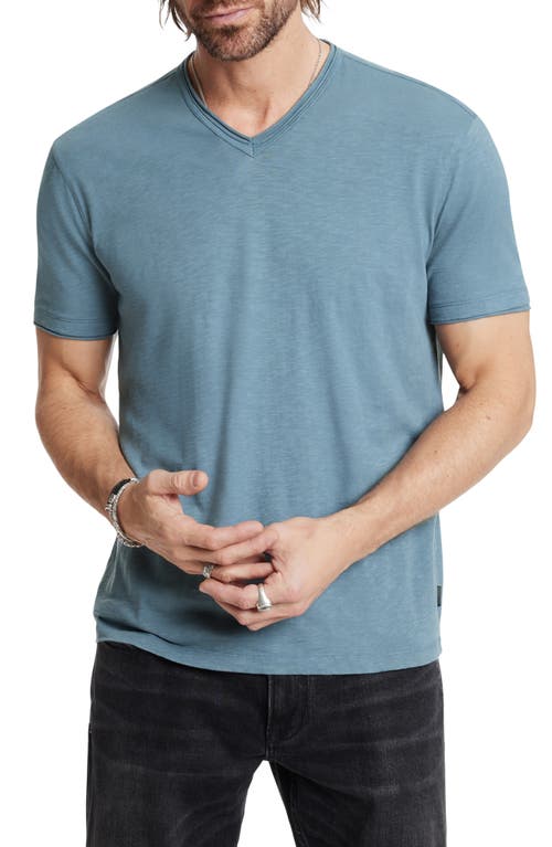 John Varvatos Miles Slub V-Neck T-Shirt at Nordstrom,