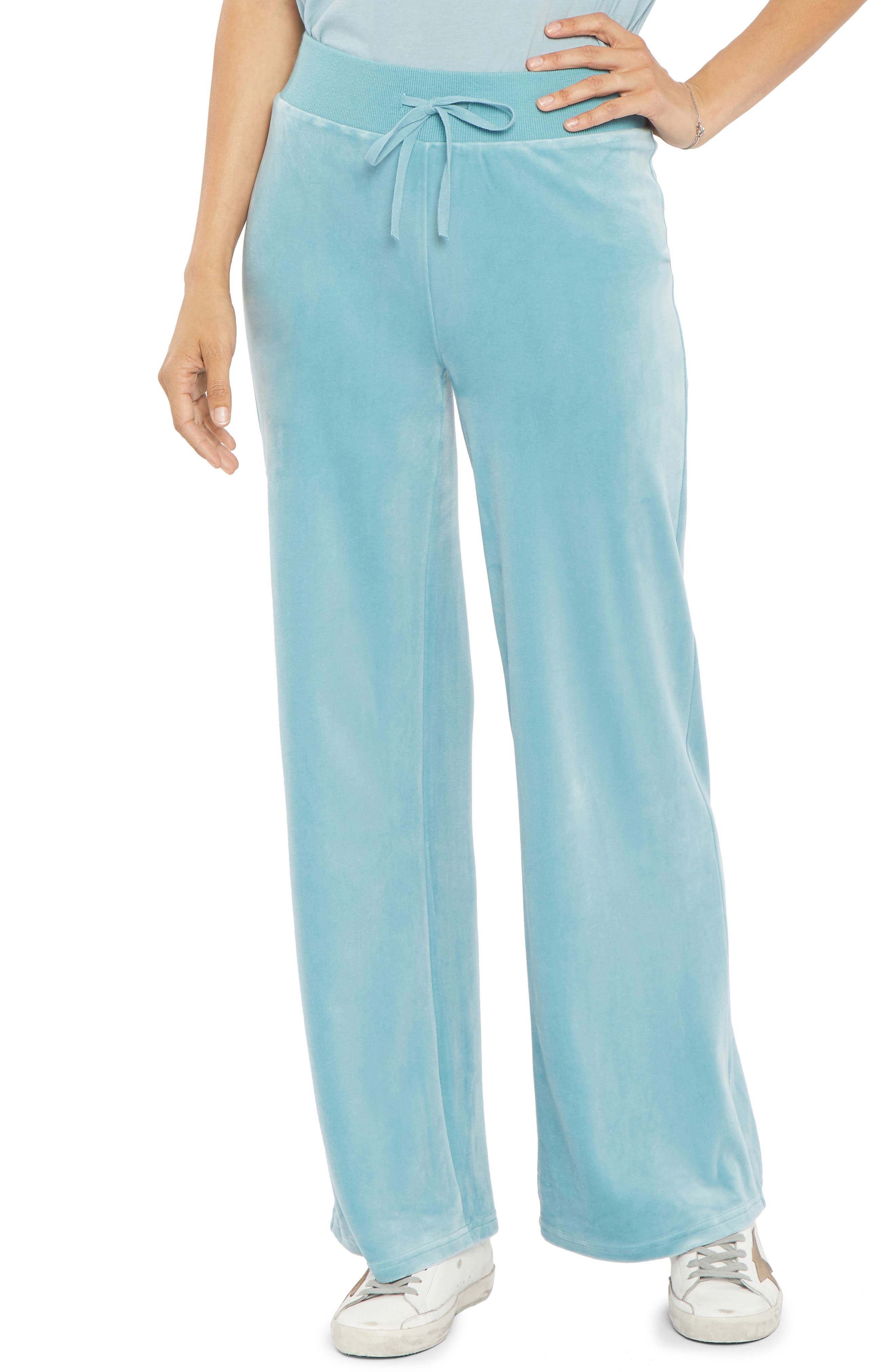 velour track pants womens