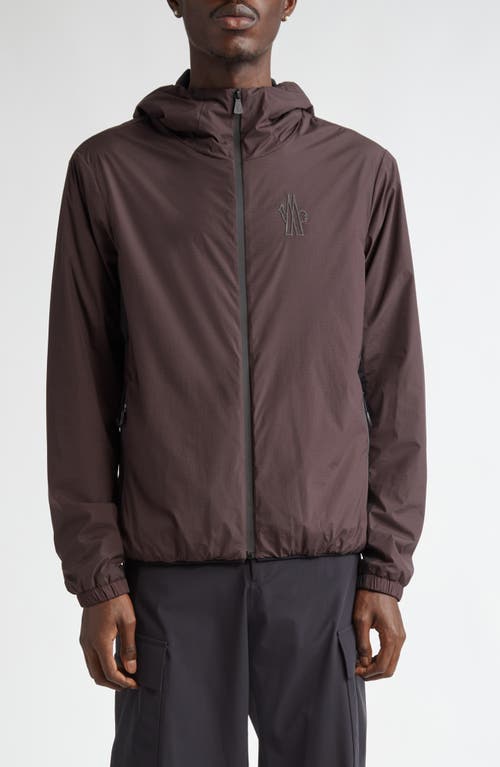 Shop Moncler Bissen Day-namic Ripstop Hooded Jacket In Dark Red