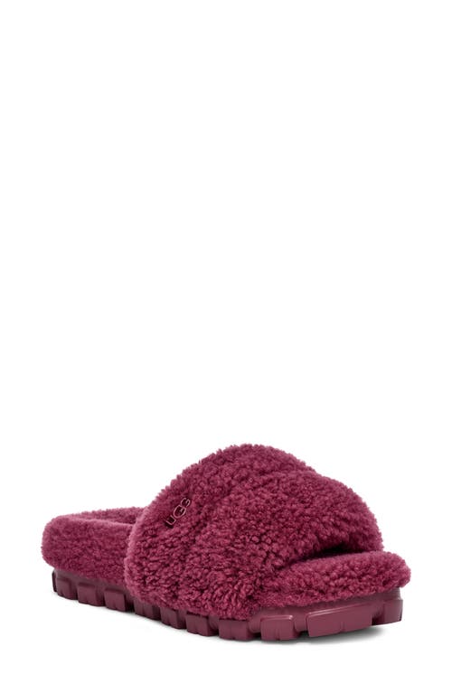 Shop Ugg(r) Cozetta Curly Genuine Shearling Slide Slipper In Cordial