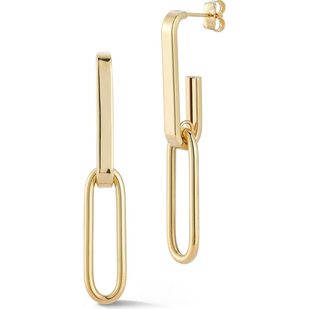 Ember Fine Jewelry 14k Gold Link Drop Earrings In Gold