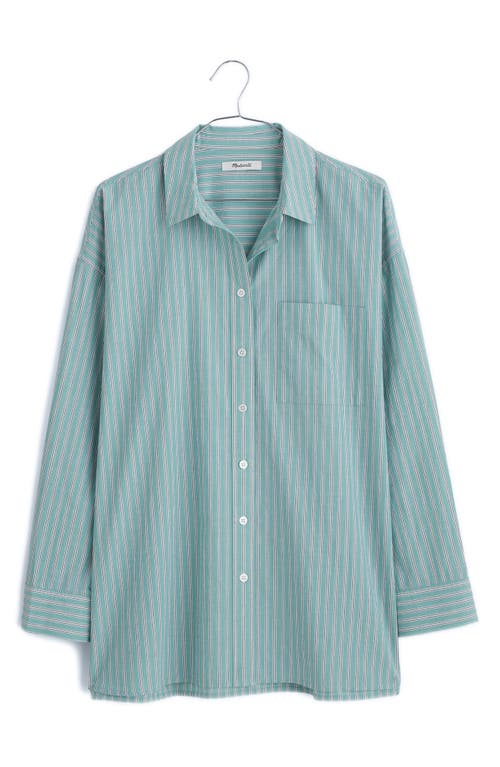 MADEWELL MADEWELL THE STRIPE SIGNATURE POPLIN OVERSIZE SHIRT