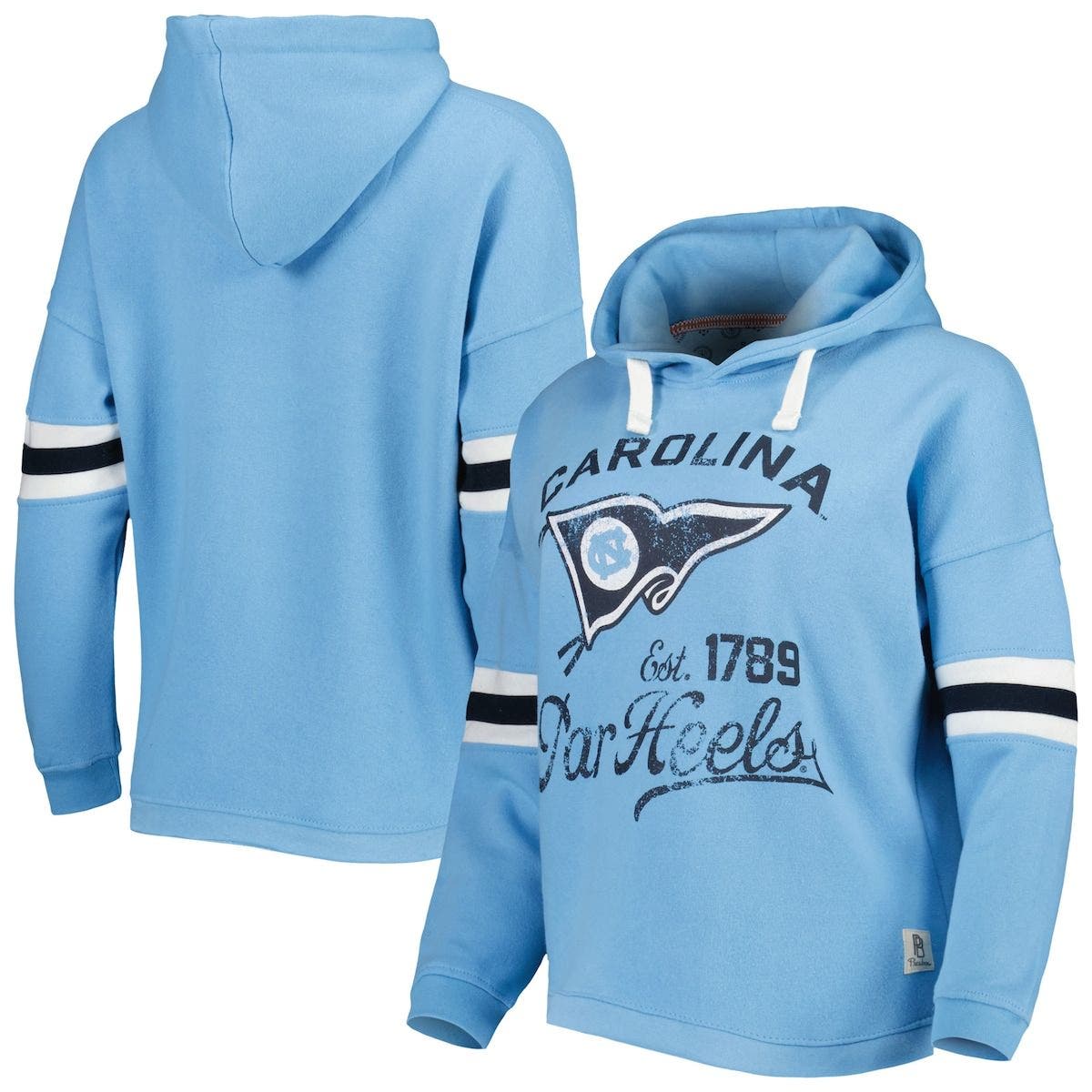 Outerstuff Youth Light Blue North Carolina Tar Heels Color Block Fleece Pullover Sweatshirt at Nordstrom, Size XL