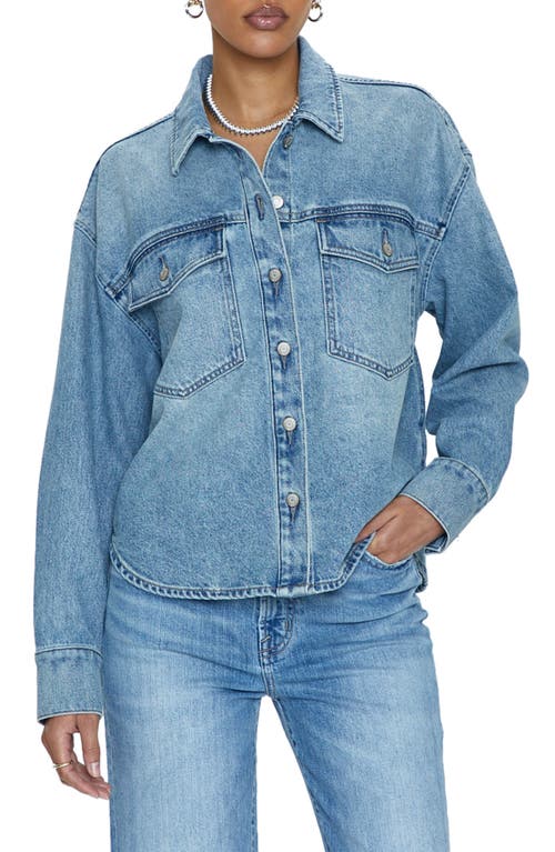 Pistola Mandy Denim Crop Shirt Jacket in Marcel at Nordstrom, Size Large