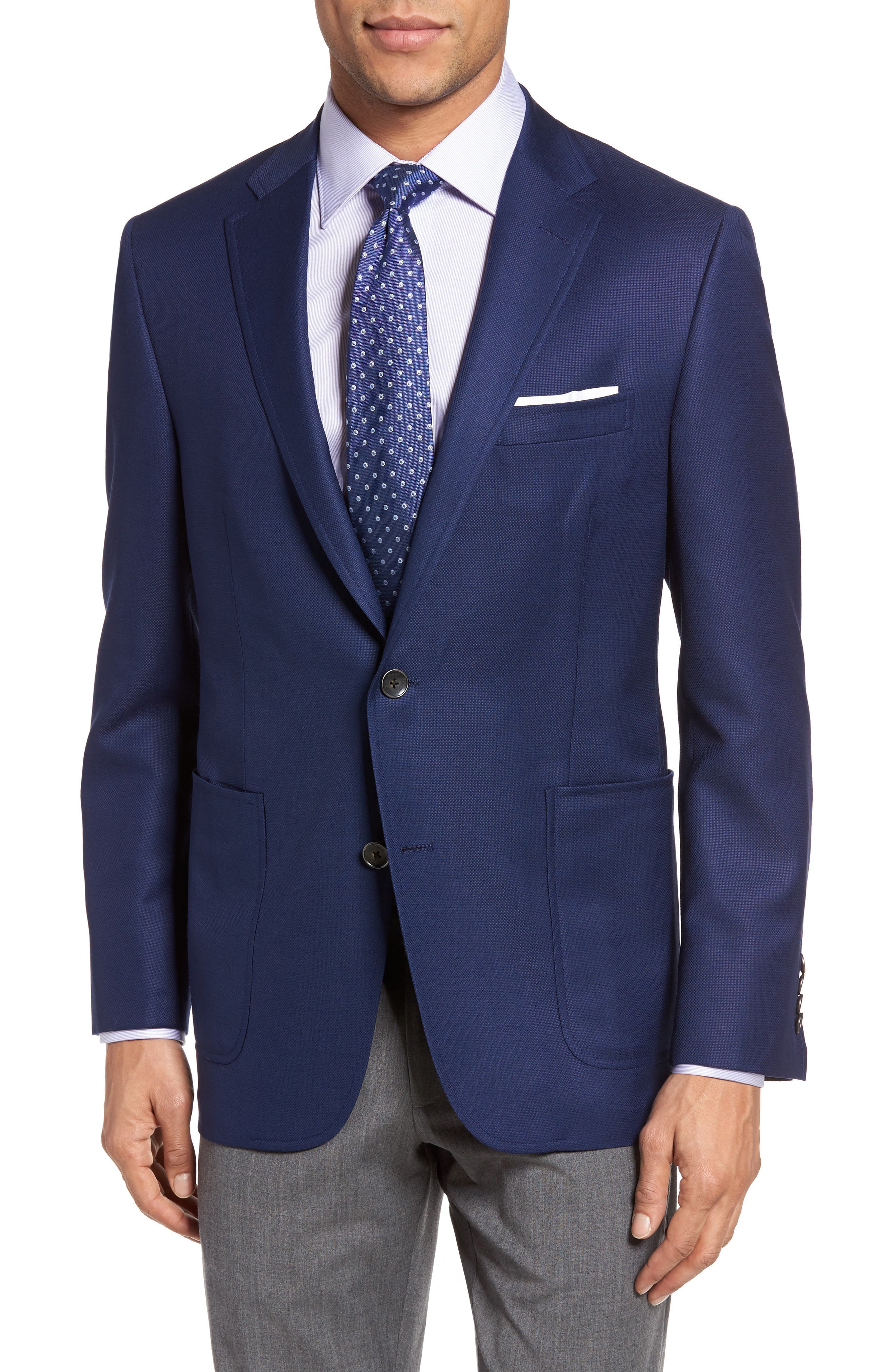 Hickey Freeman Classic B Fit Global Guardian Wool Blazer | Nordstrom