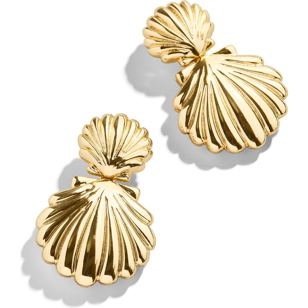 Shop Baublebar Out Of This Shell Earrings In Gold