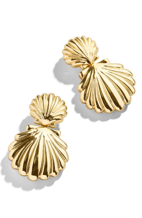Shop Baublebar Out Of This Shell Earrings In Gold