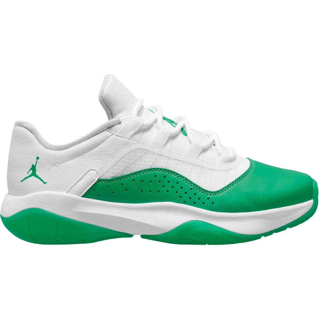 Jordan Air  11 Cmft Low Sneaker In White/lucky Green/white