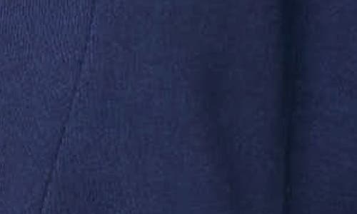 Gibsonlook Inverted Notch Collar Cotton Blend Knit Blazer In Navy Peacoat