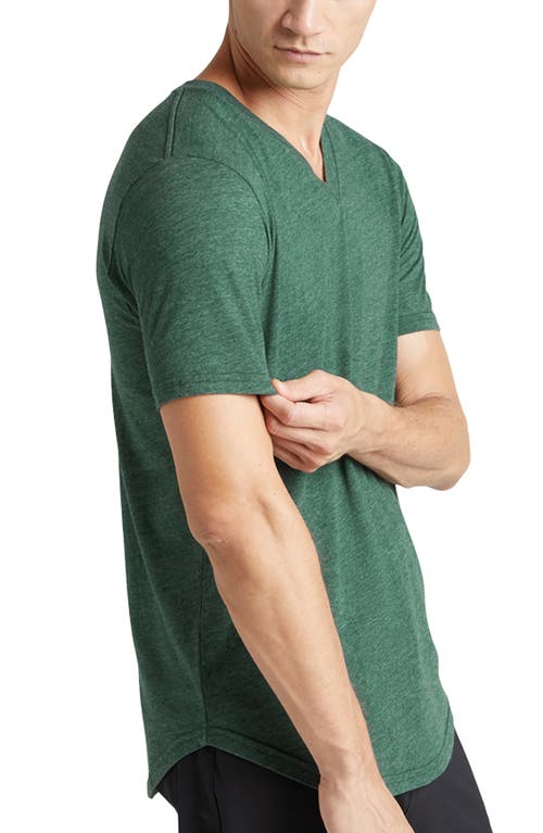 Shop Goodlife Triblend Scallop Hem T-shirt In Evergreen