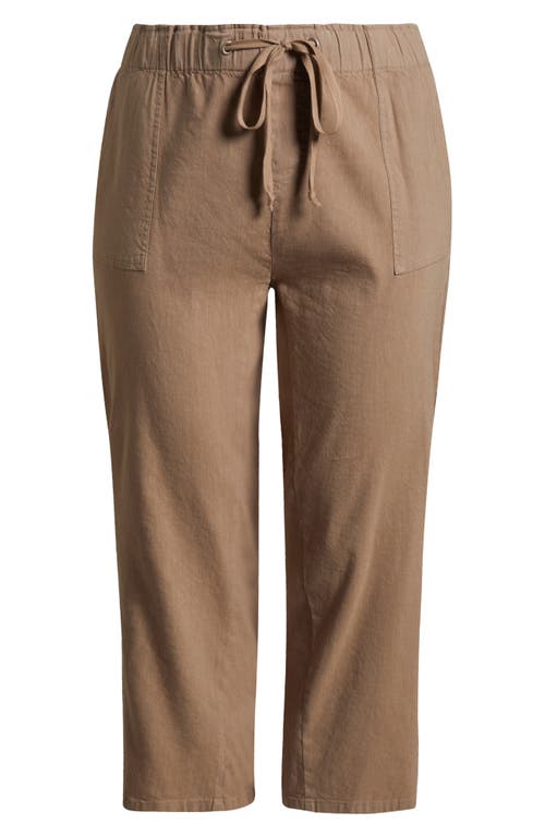 KUT FROM THE KLOTH KUT FROM THE KLOTH ROSALIE DRAWSTRING ANKLE LINEN BLEND PANTS 
