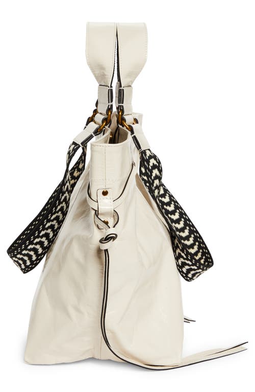 Isabel Marant Wardy Xo Capsule Leather Shopper Tote In Ecru