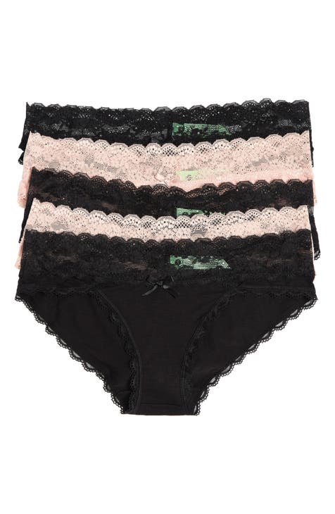 HONEYDEW Ahna 5-Pack Lace Hipster Panties