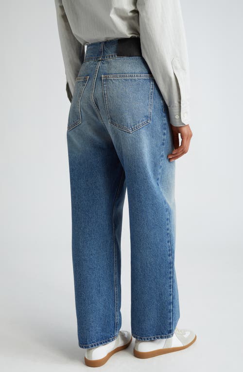 Shop Mm6 Maison Margiela Button Fly Balloon Leg Jeans In Light Blue