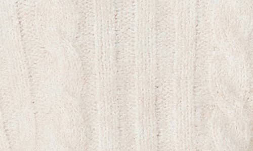Shop Endless Rose Twofer Cable Layered Sweater In Cream