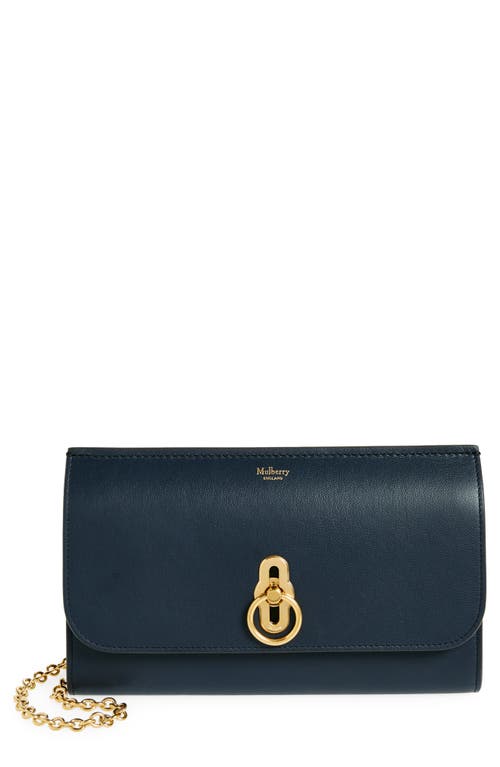 Mulberry Small Amberley Leather Clutch in Night Sky at Nordstrom