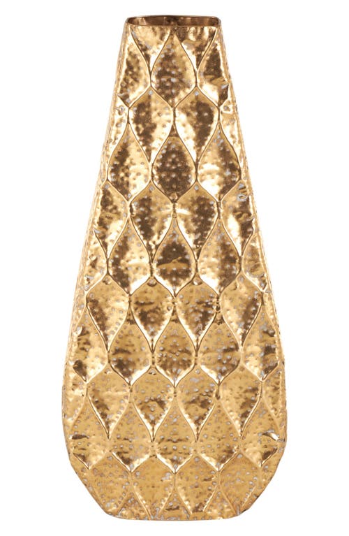 Vivian Lune Home Metal Vase In Gold