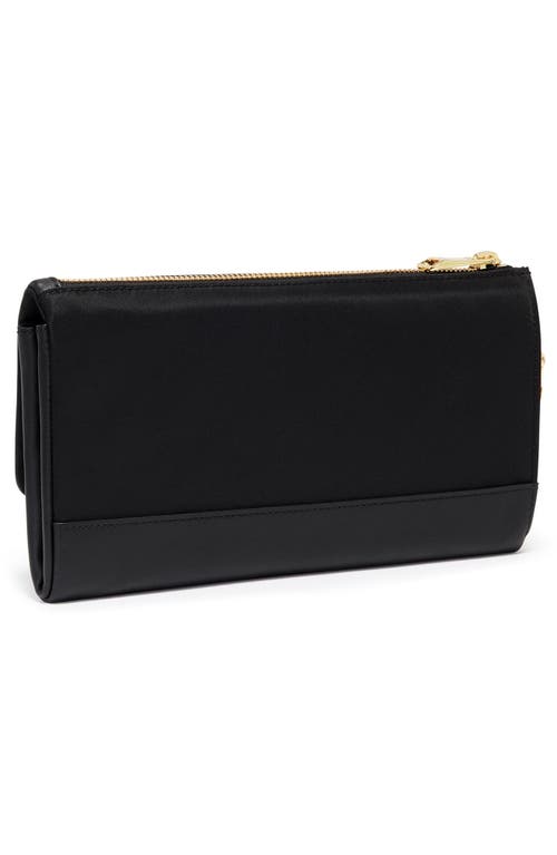 Shop Tumi Travel Wallet In Black/gold