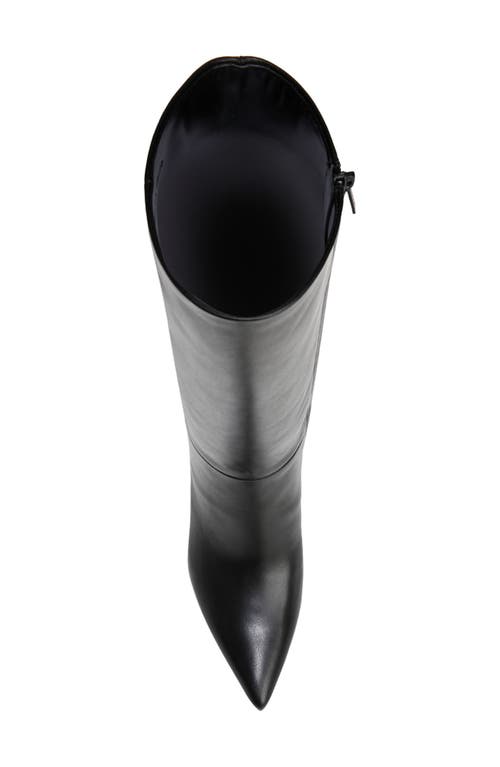 Shop Veronica Beard Lisa Knee High Boot In Black Leather/black Zipper