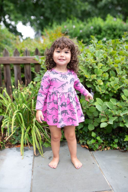 WORTHY THREADS WORTHY THREADS PRINTED LONG SLEEVE BUBBLE ROMPER 