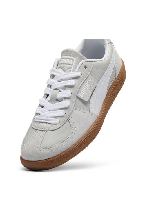 Shop Puma Palermo Sneaker In  White/light Gray/gold