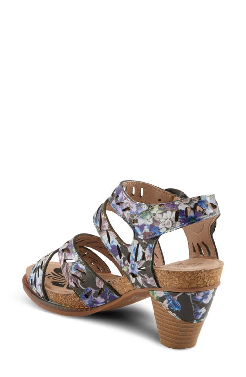 Shop L'artiste By Spring Step Abreeze Ankle Strap Sandal In Black Multi