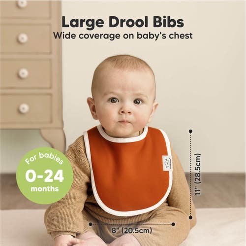 Keababies 8-pack Baby Drool Bibs In Basics