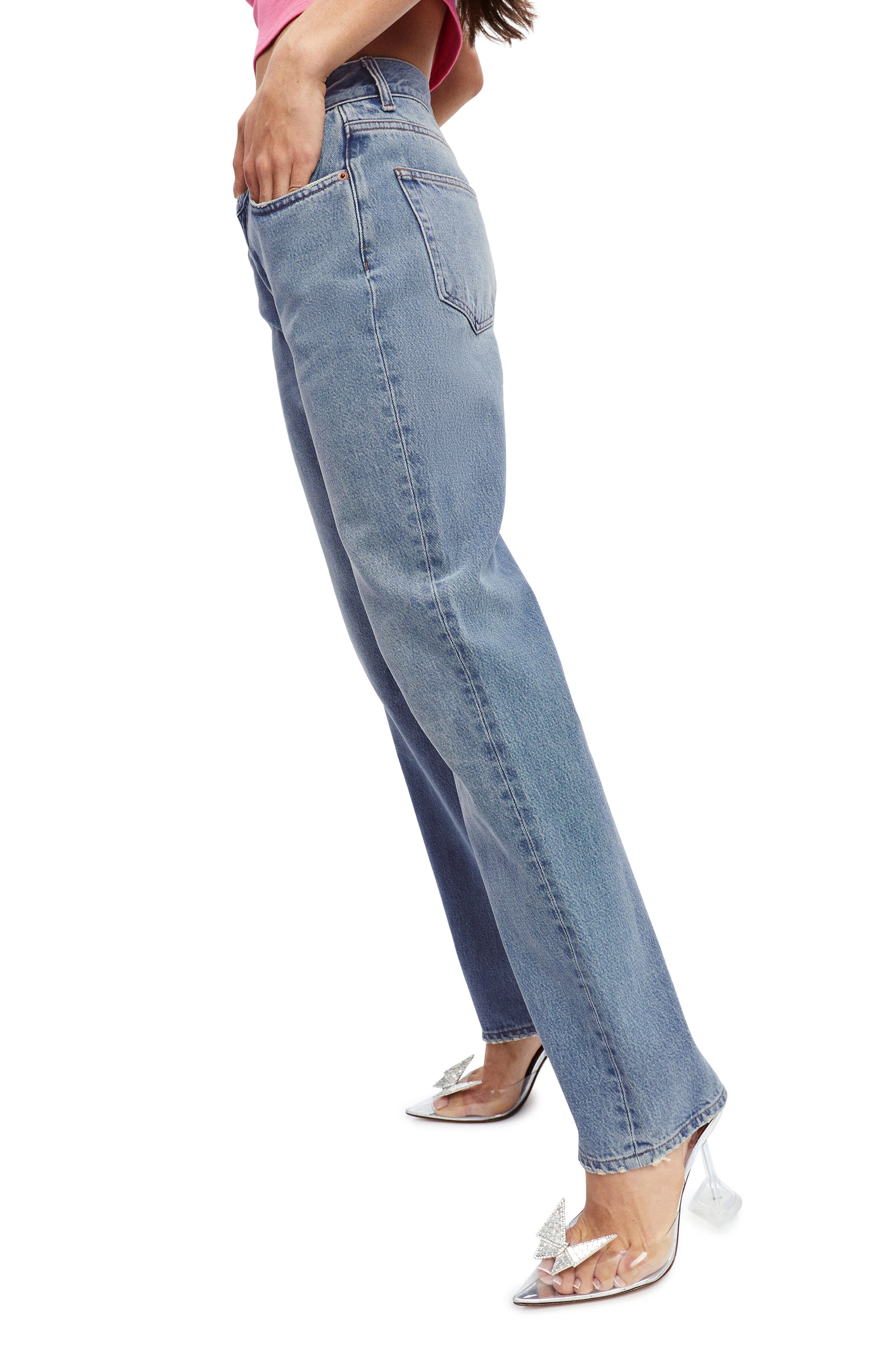 relaxed low rise jeans