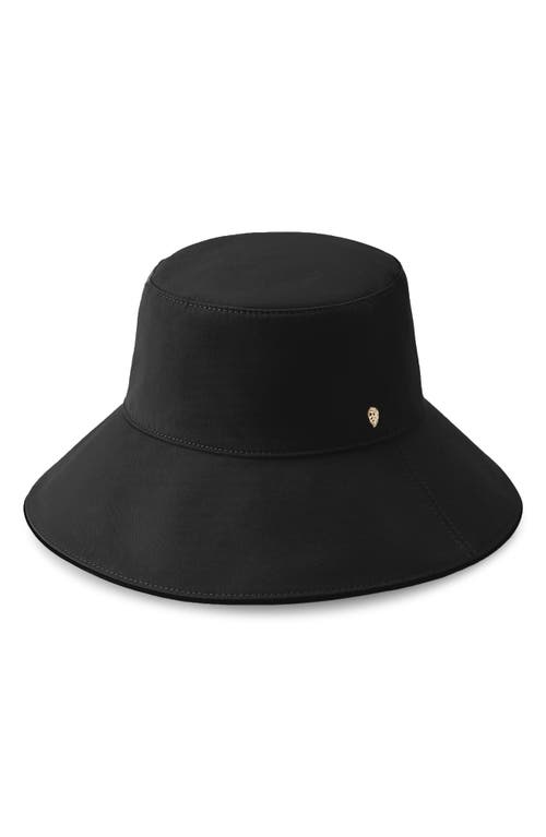 Helen Kaminski Ranae Organic Cotton Bucket Hat in Black/Black